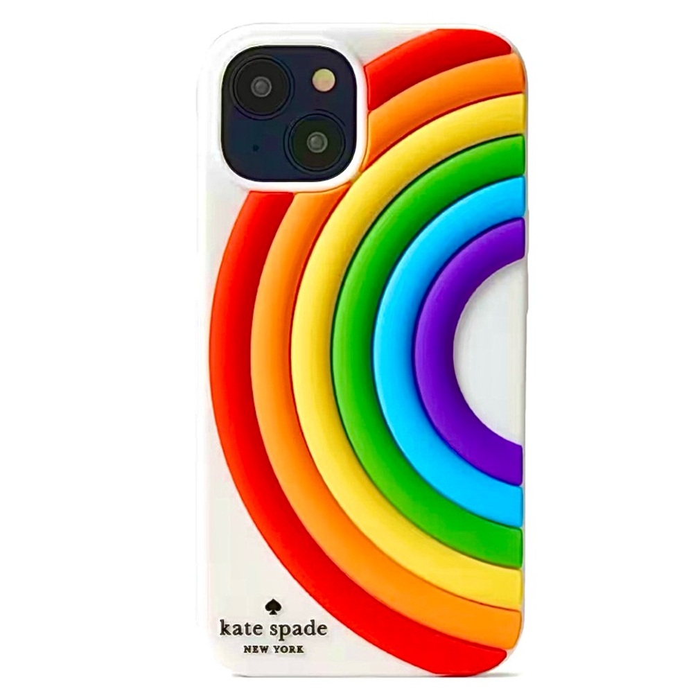 Kate Spade New York Rainbow Flexible iPhone 14 Pro Case NWT